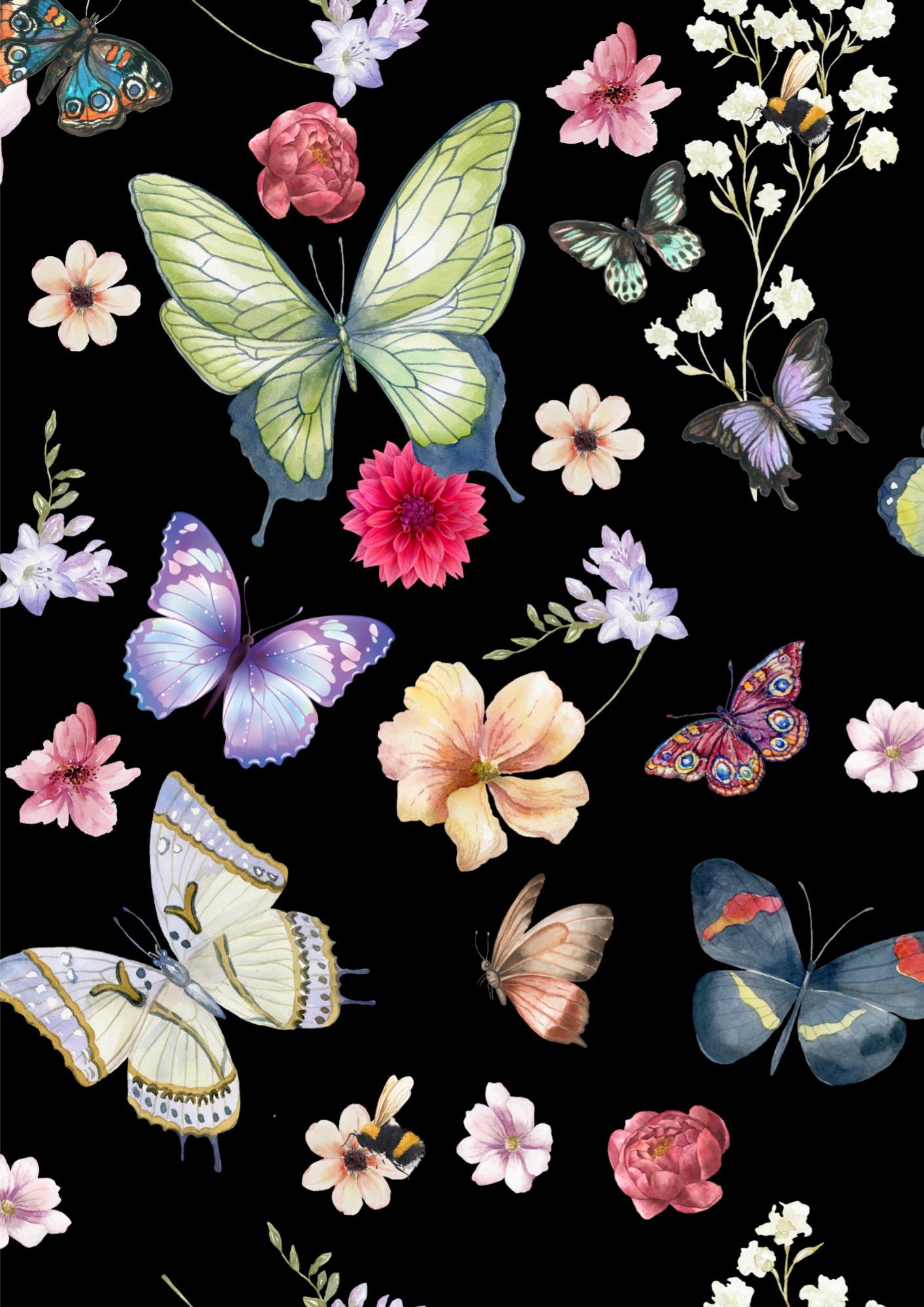 Papper för scrapbooking - Svarta paketet