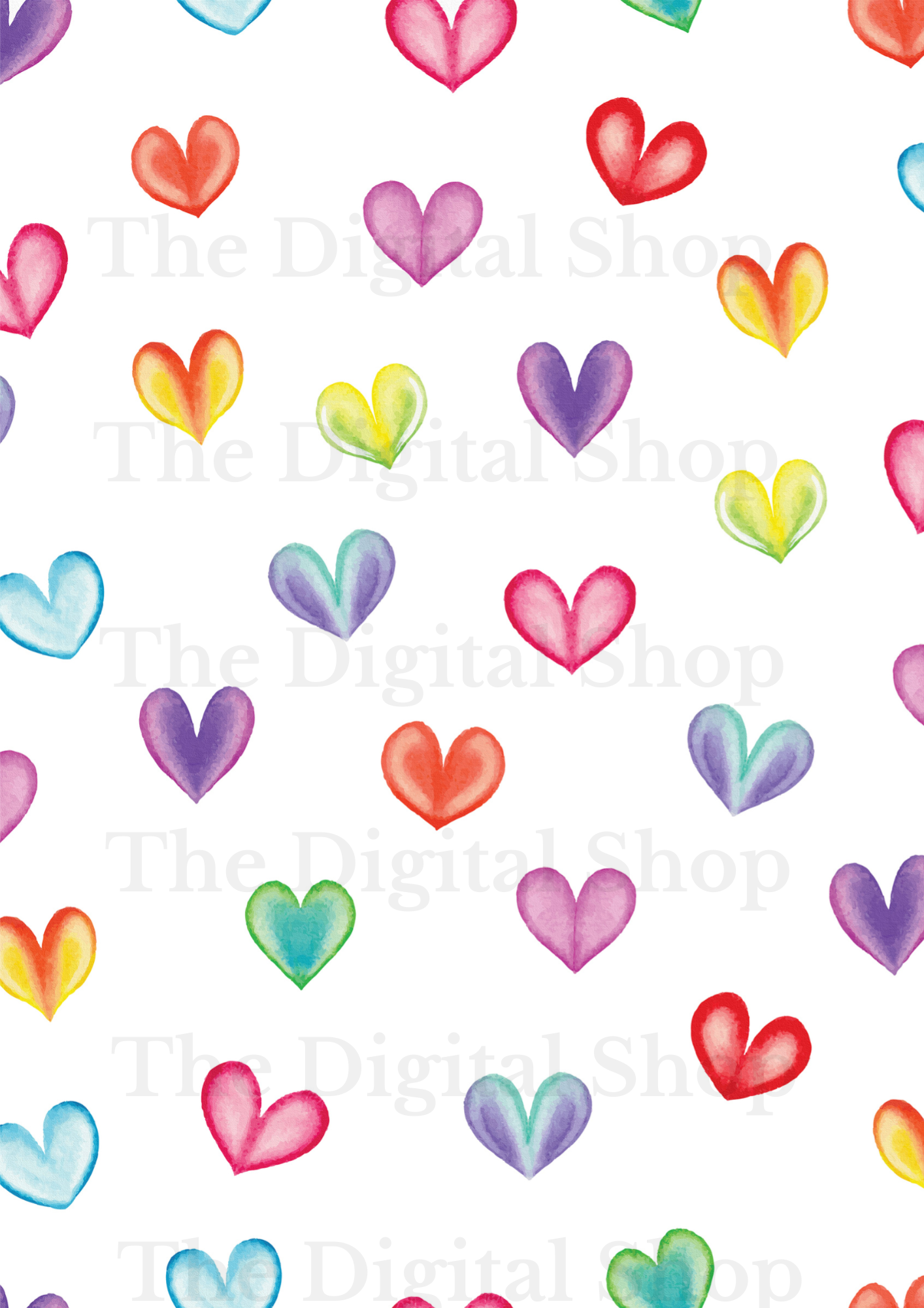 Papper för scrapbooking - Alla Hjärtans Dag paket nr 2