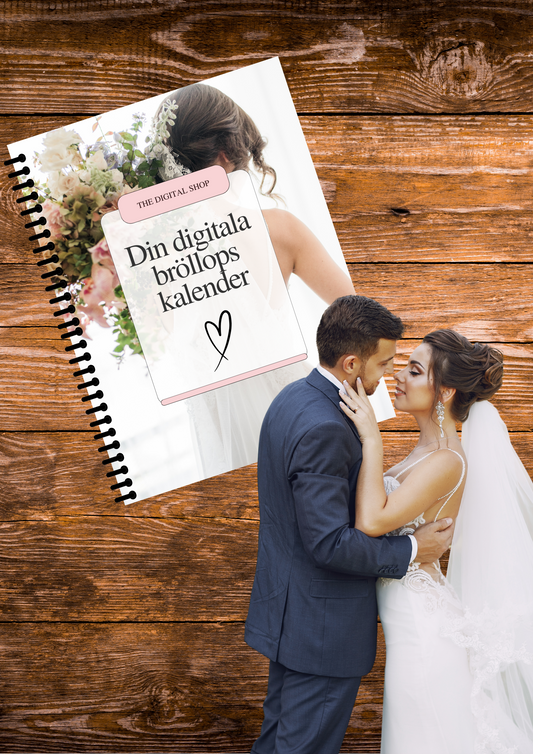 Bröllopskalender - Digital planner - Årskalender 2024