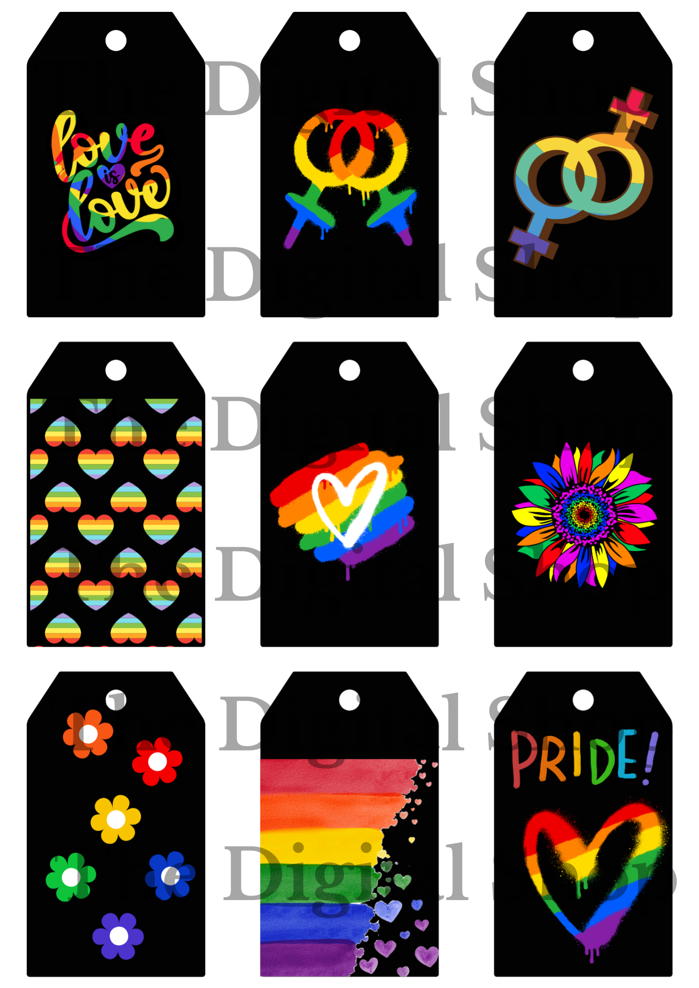 Pride - Digitala papper - Scrapbooking