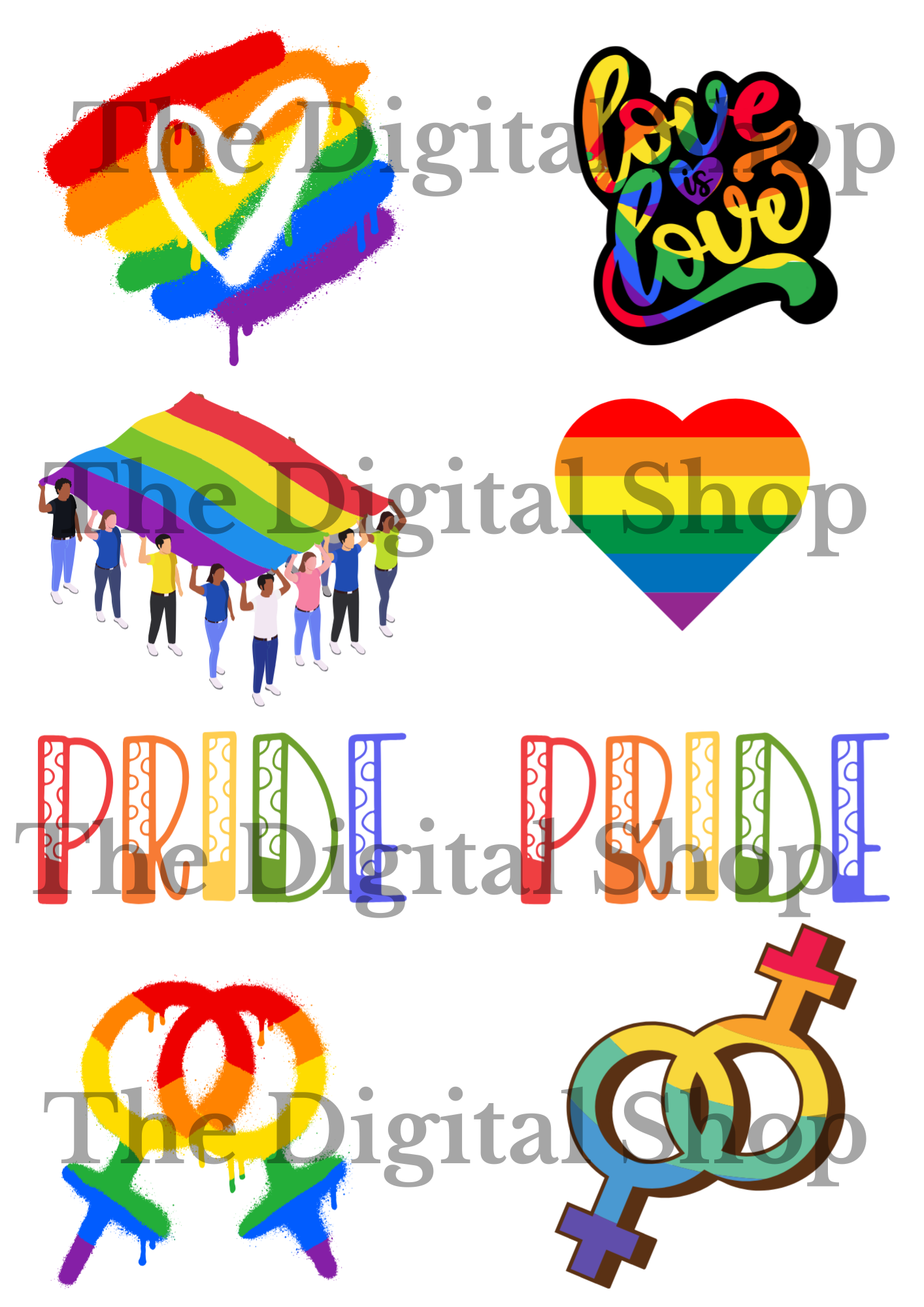 Pride - Digitala papper - Scrapbooking