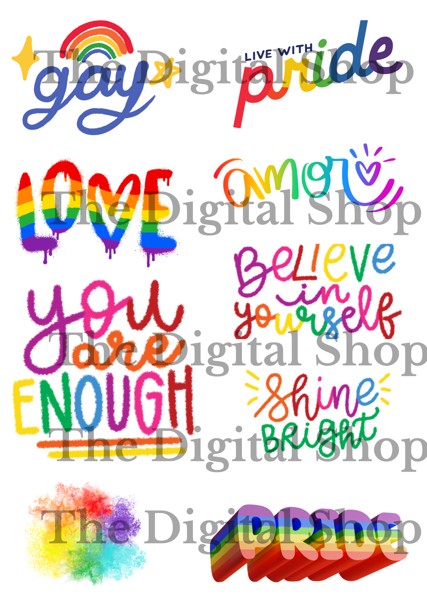 Pride - Digitala papper - Scrapbooking