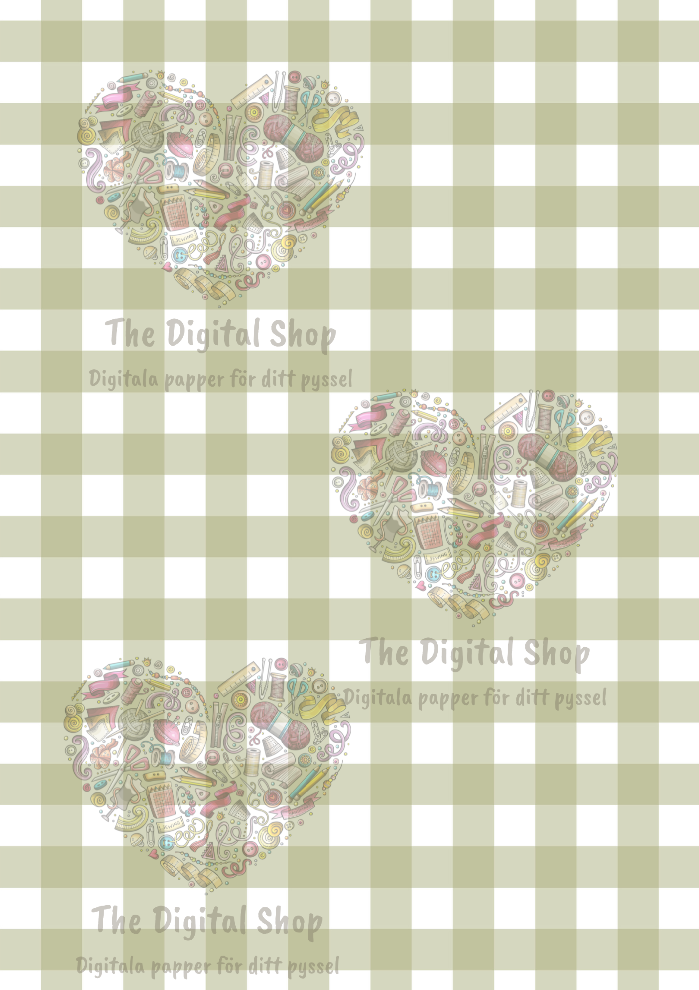 Papper för scrapbooking - Gröna paketet