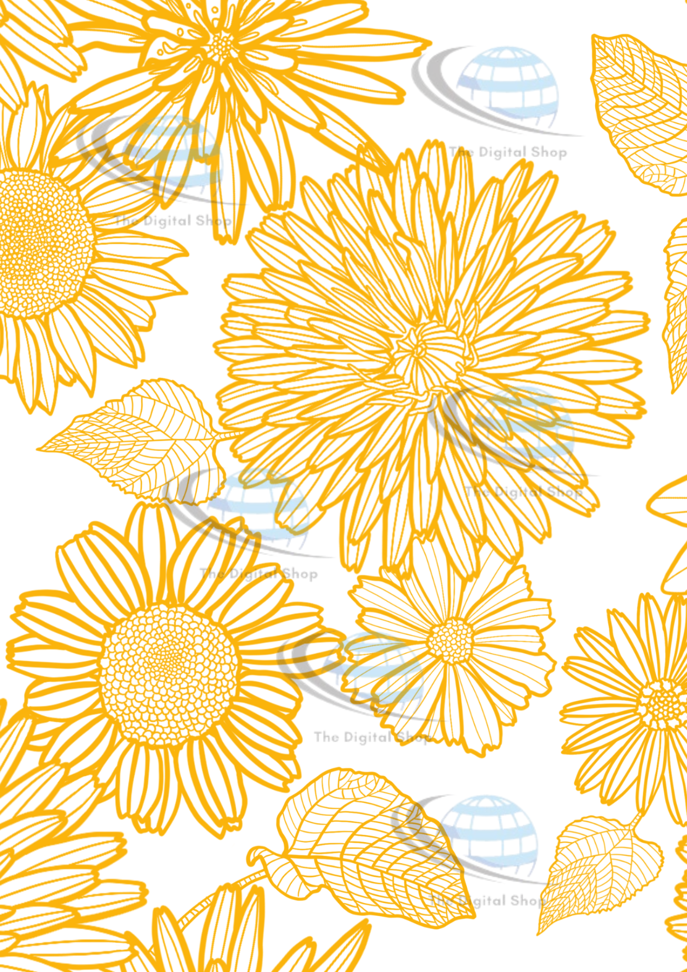 Papper för scrapbooking - Gula paketet