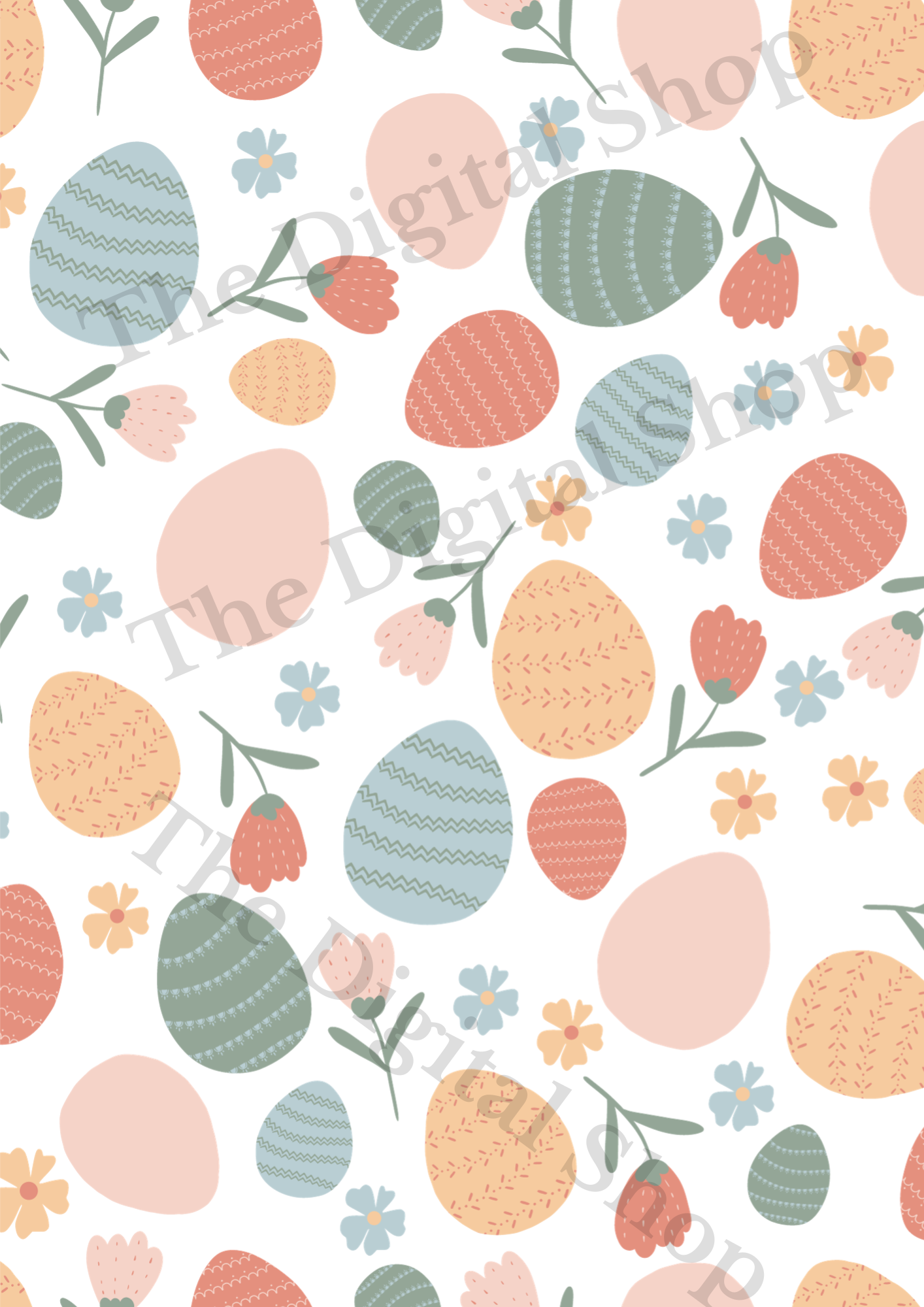 Papper för scrapbooking - Påskpaket 1