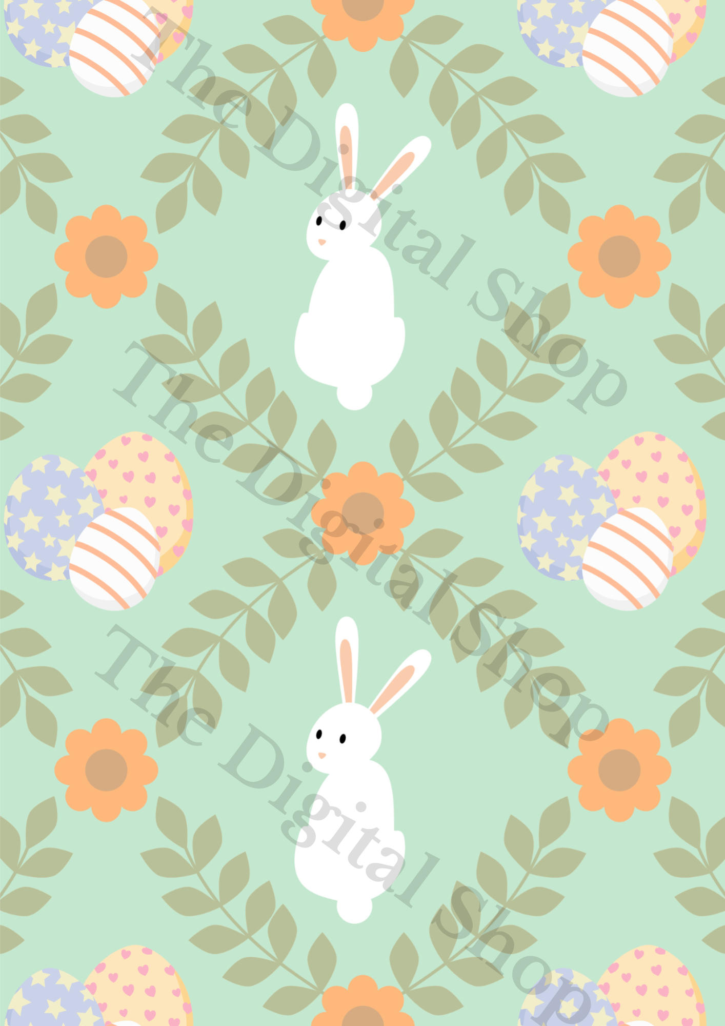 Papper för scrapbooking - Påskpaket 1