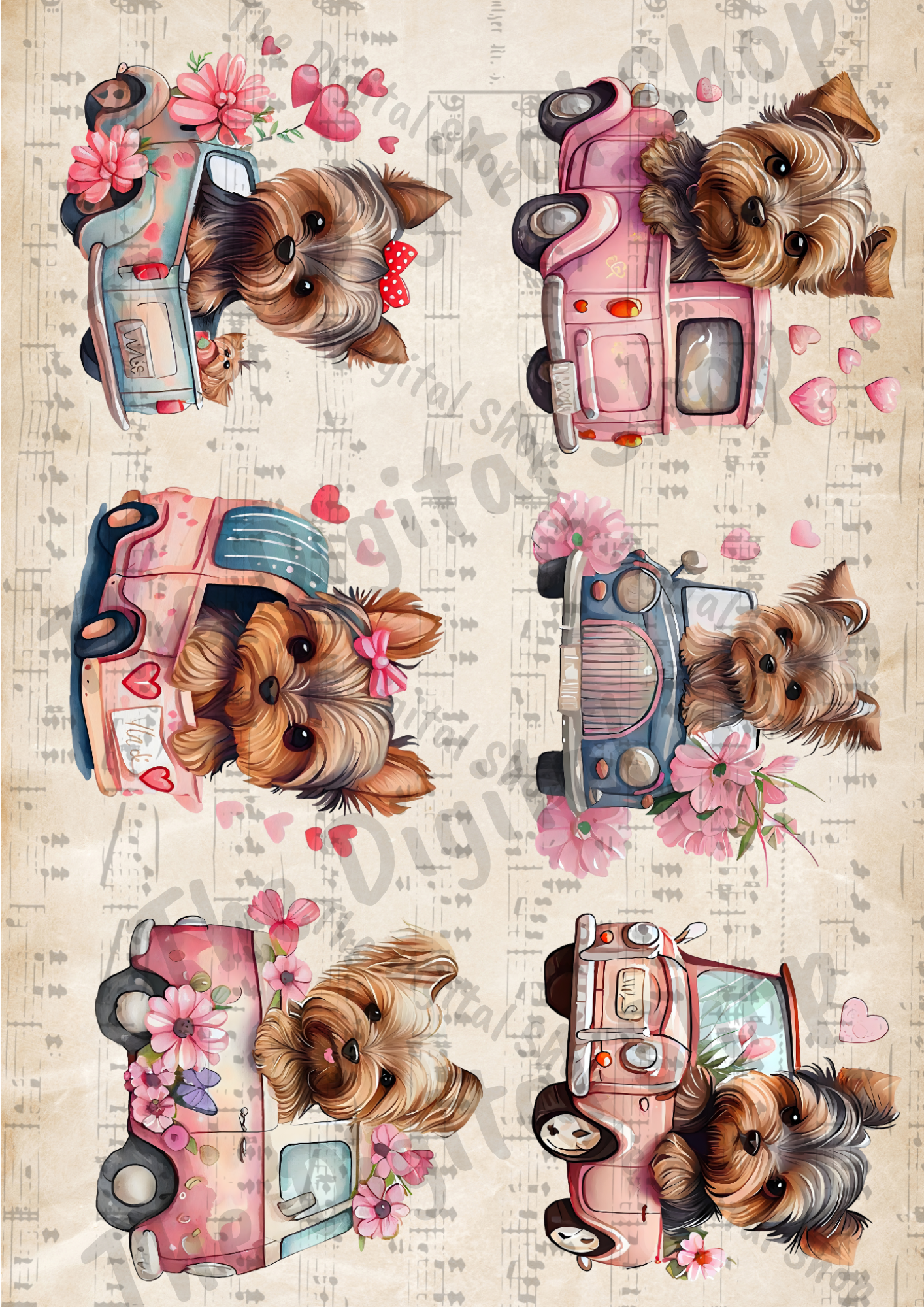 Papper för scrapbooking -Alla Hjärtans Dag