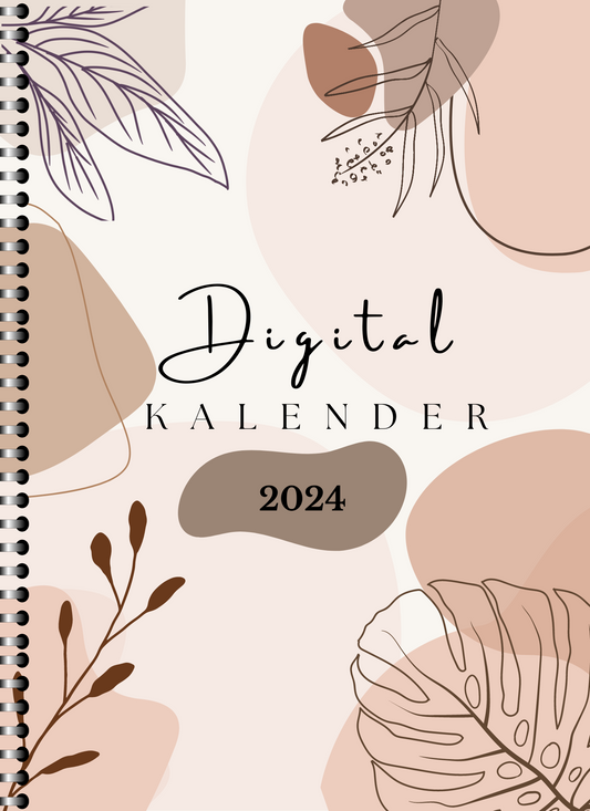 Veckokalender - Digital planner - Årskalender 2024