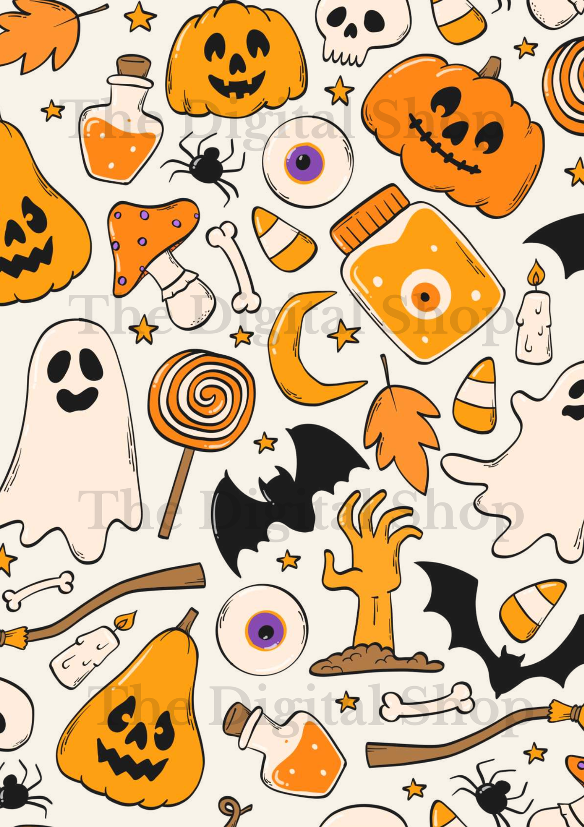 Papper för scrapbooking - Halloween